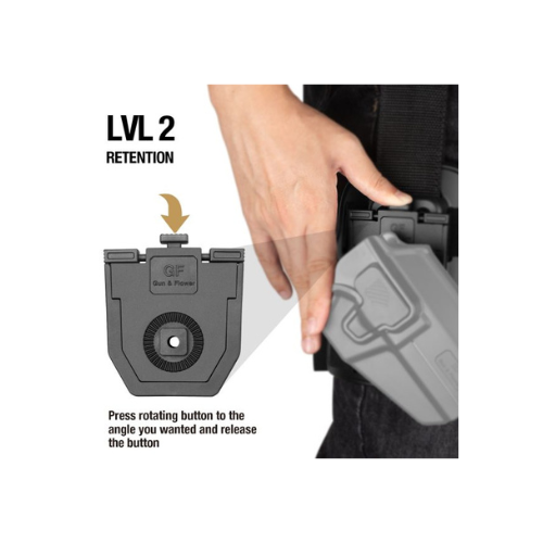 Gun & Flower 360° Rotating Quick Release Connect/Disconnect Attachment