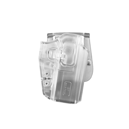 Gun & Flower OWB Universal Frosted Clear Polymer Holster (Large)