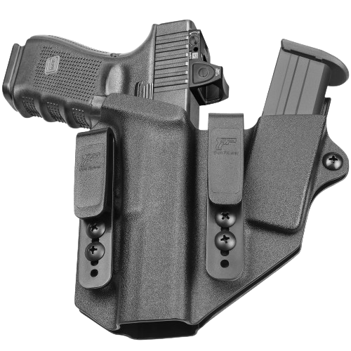 GF IWB CLIP ON SIDECAR GLOCK 17/19 BLACK HOLSTER