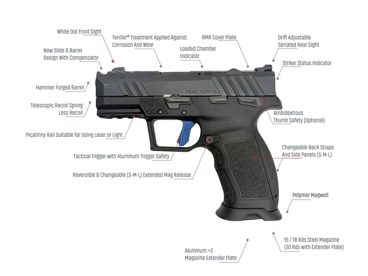 TISAS PX-9 CARRY (GEN3 COMP)