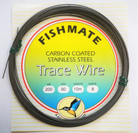 FISHMATE CARBON COATED TRACE WIRE 10M