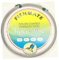 FISHMATE NYLON COATED TRACE WIRE 10M