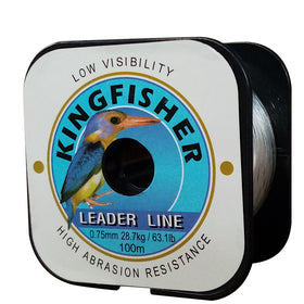 KINGFISHER LEADER LINE 100M CLEAR