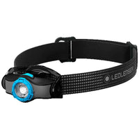 LEDLENSER MH3 OUTDOOR HEADLAMP RECHARGEABLE (BLACK AND BLUE)